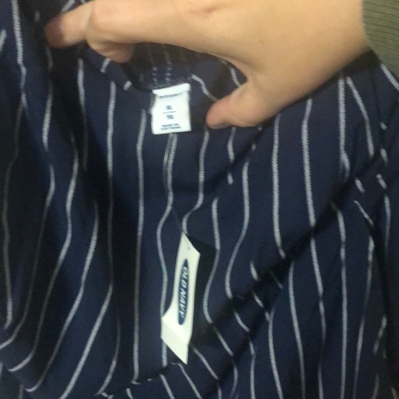 Blue and grey stripped jumpsuit - Picture 3 of 3